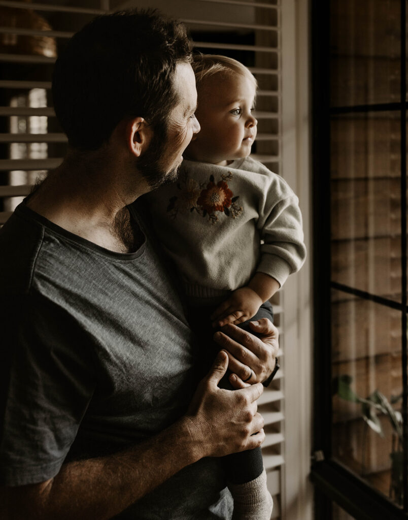 in home session with dad and daughter moments 